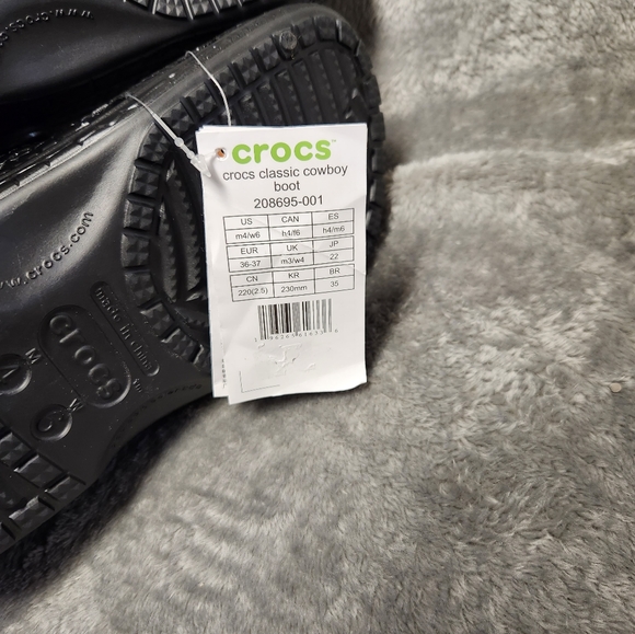 Verified Brand New. Crocs Classic Cowboy Boots M4/W6. Croctober. Fast Shipping - Picture 6 of 11